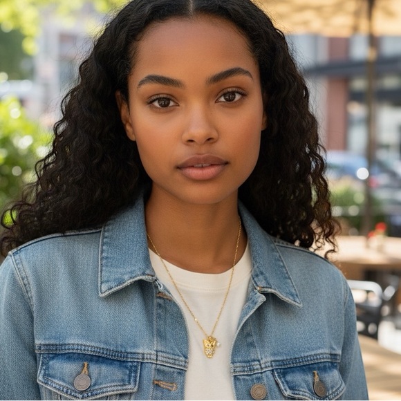 Rare Catherine Popesco Gold Owl with Crystals Necklace and Pearl Charm Dangle - Picture 2 of 6